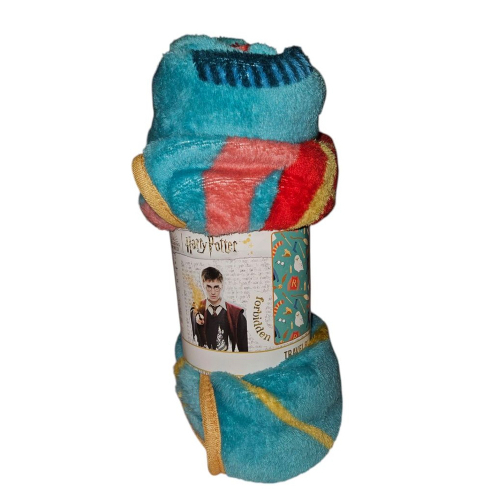 Harry Potter Multicolor Travel Blanket 40 in. x 50 in NEW